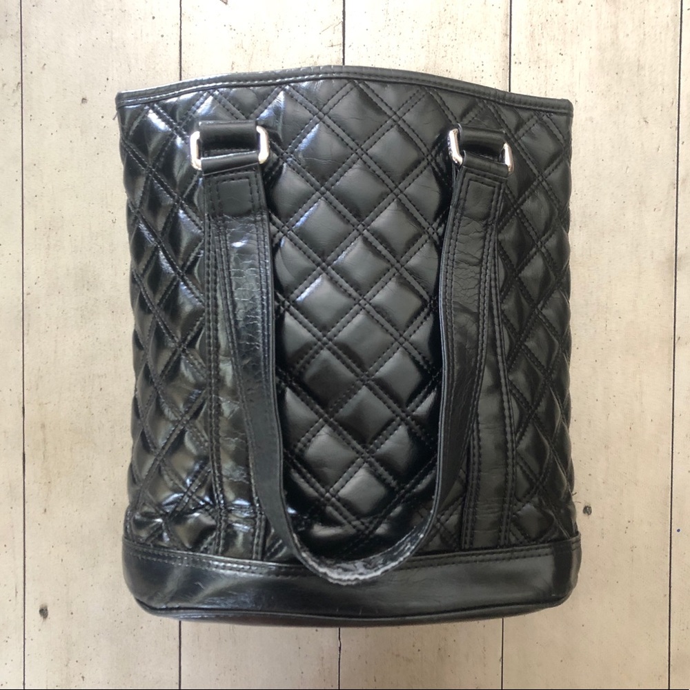 Marc Jacobs Black Quilted Leather Tote Bag